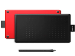 TABLETA ONE SMALL NEGRA Y ROJO WACOM CTL472K1A